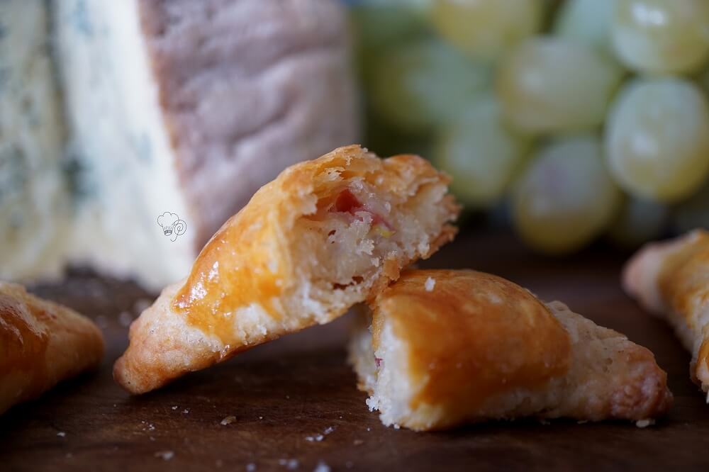 Käsetaschen mit AOP Fourme d'Ambert 6 aufgeschnittene Käsetaschen
